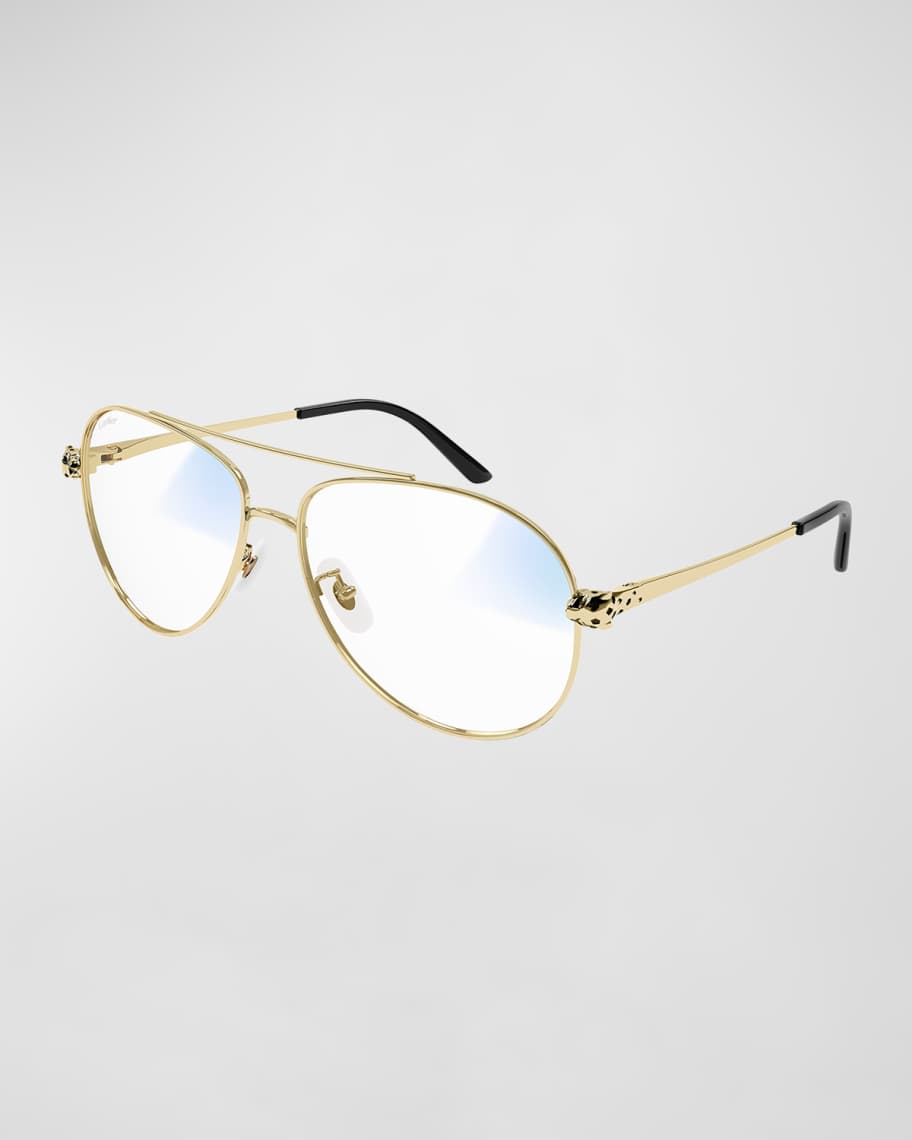 Cartier Metal Aviator Sunglasses Neiman Marcus