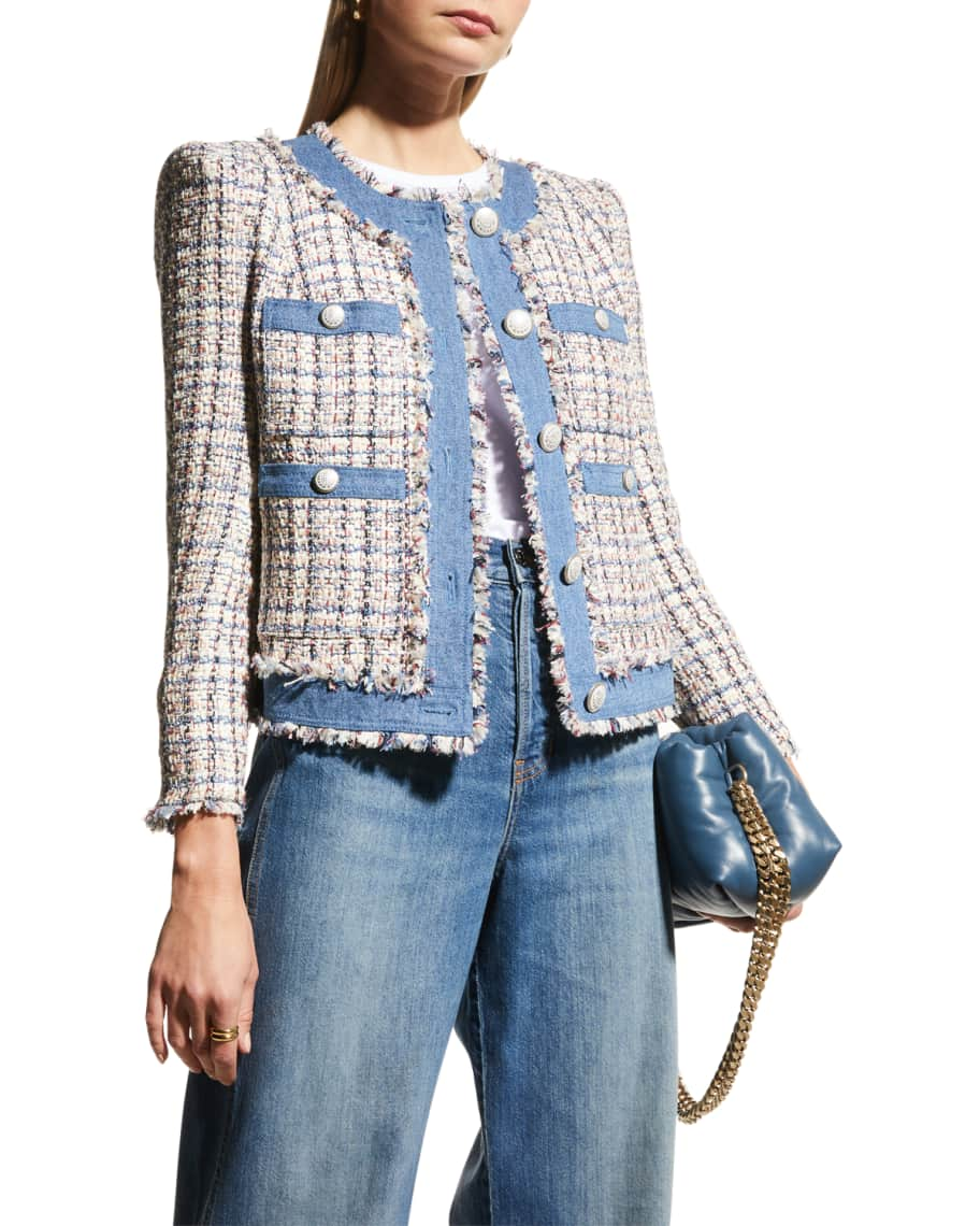 Veronica Beard Esten Tweed Jacket | Neiman Marcus