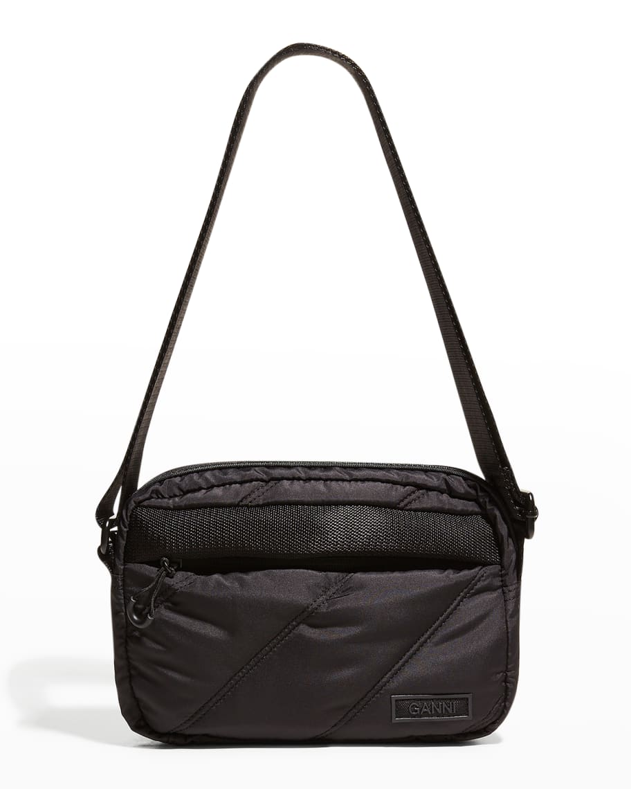 Ganni Quilted Recycled Tech Bag | Neiman Marcus