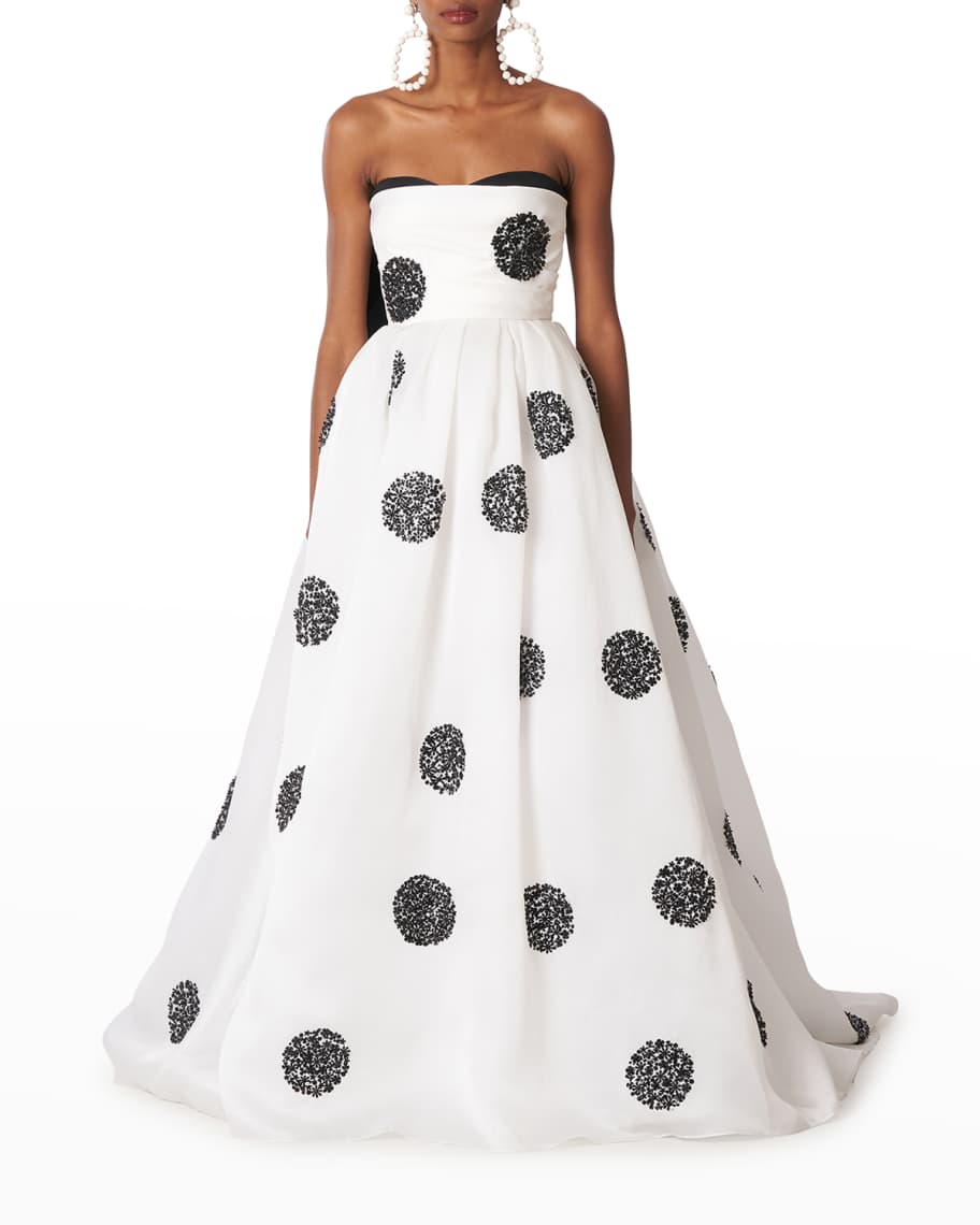Carolina herrera deals polka dot gown