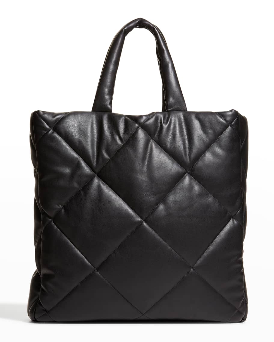 Stand Studio Assante Diamond-Quilted Puffy Tote Bag | Neiman Marcus