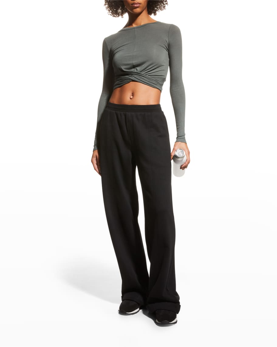Alo Yoga High Waist Pursuit Trouser in Black Size Small