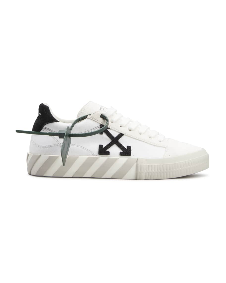 Off-White Vulcanized Bicolor Low-top Sneakers, Black/White, Women's, 36eu, Sneakers & Trainers Low-top Sneakers