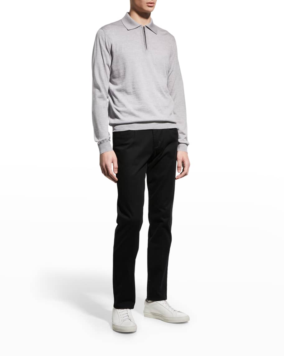 Baldassari Men's Jersey Polo Sweater | Neiman Marcus