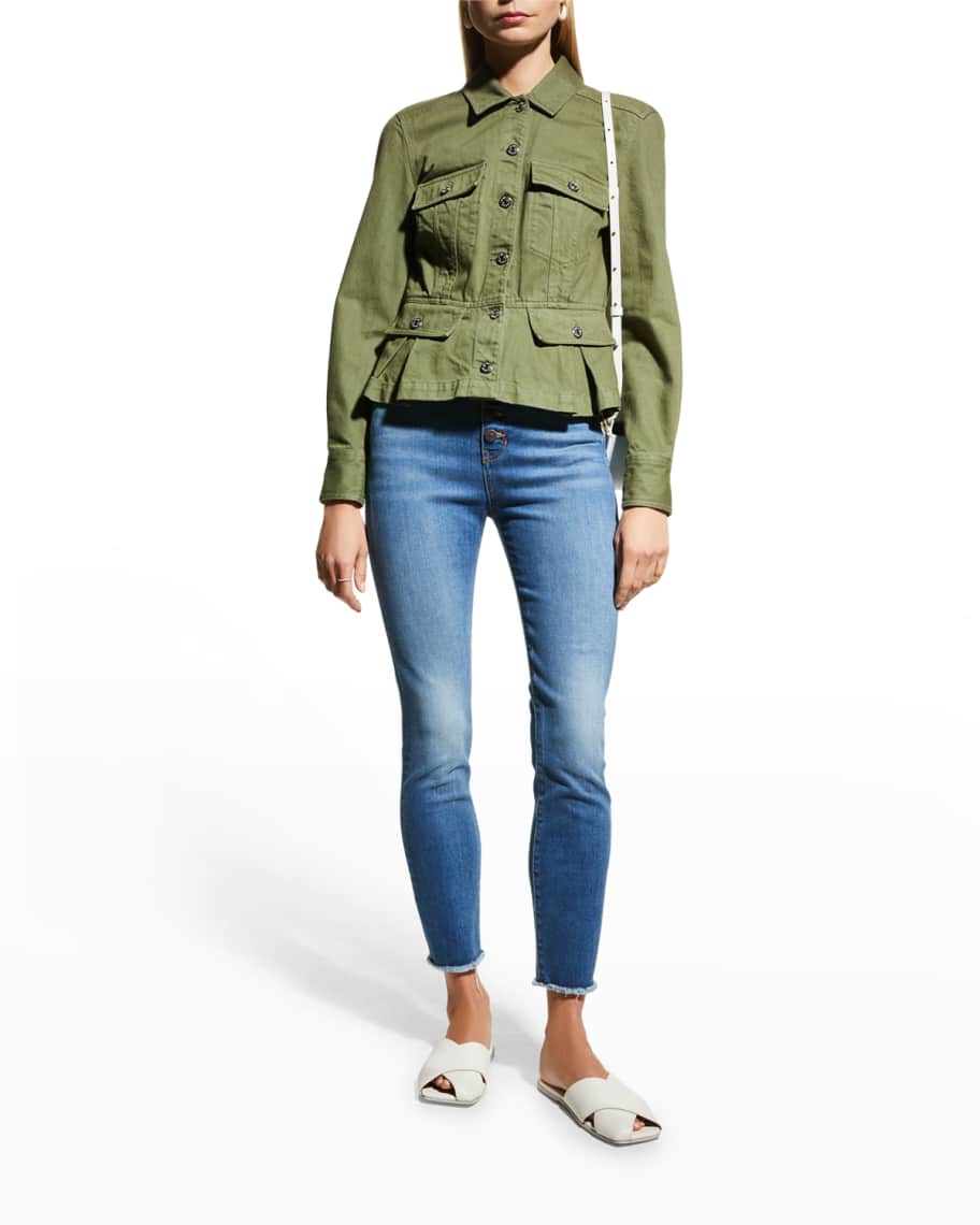 Jayla mixed media jacket cheap