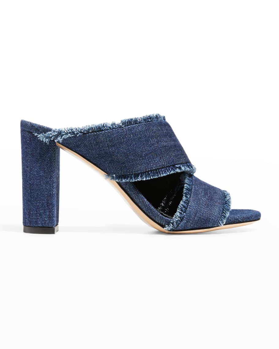 Marion Parke Cecilia 85mm Block-Heel Sandals | Neiman Marcus