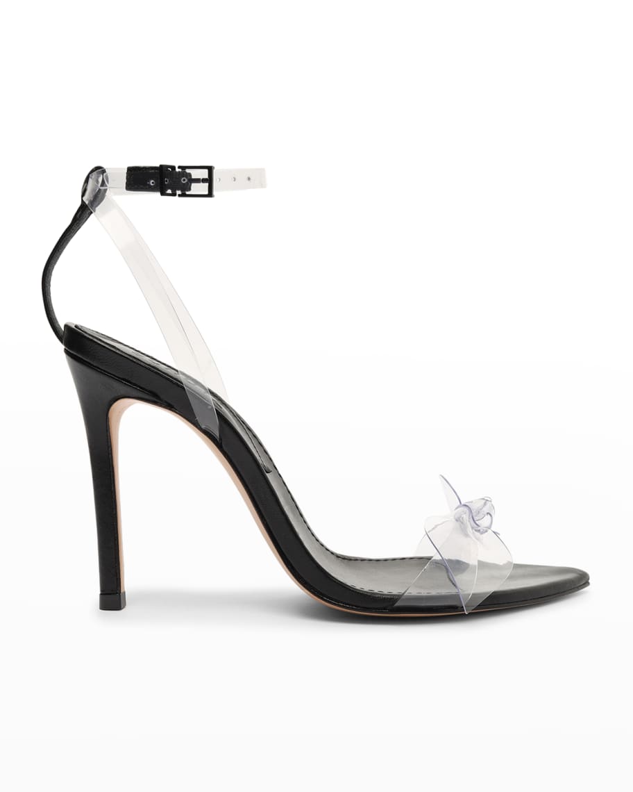Schutz Elyda See-Through Pointy-Toe Sandals | Neiman Marcus