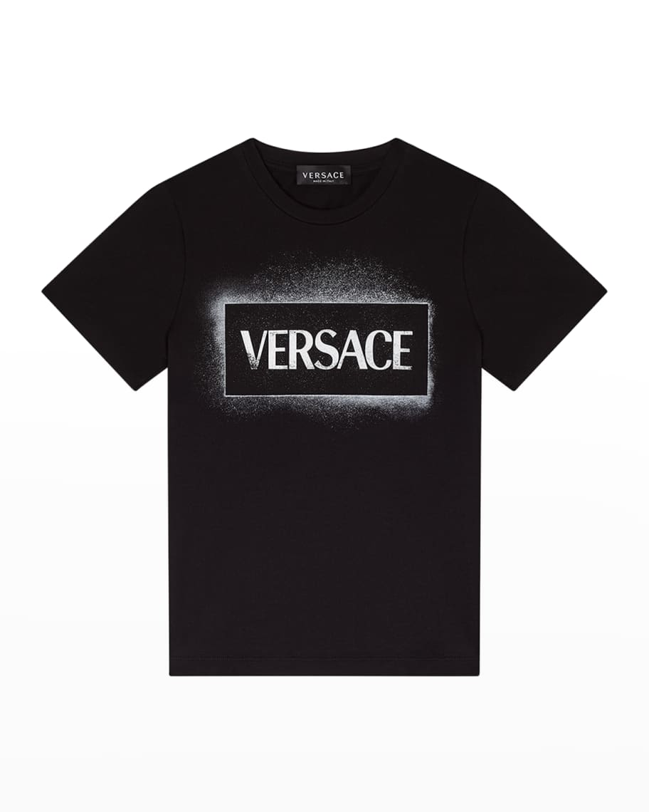 Versace Boy's Stenciled Logo T-Shirt, Size 8-14 | Neiman Marcus