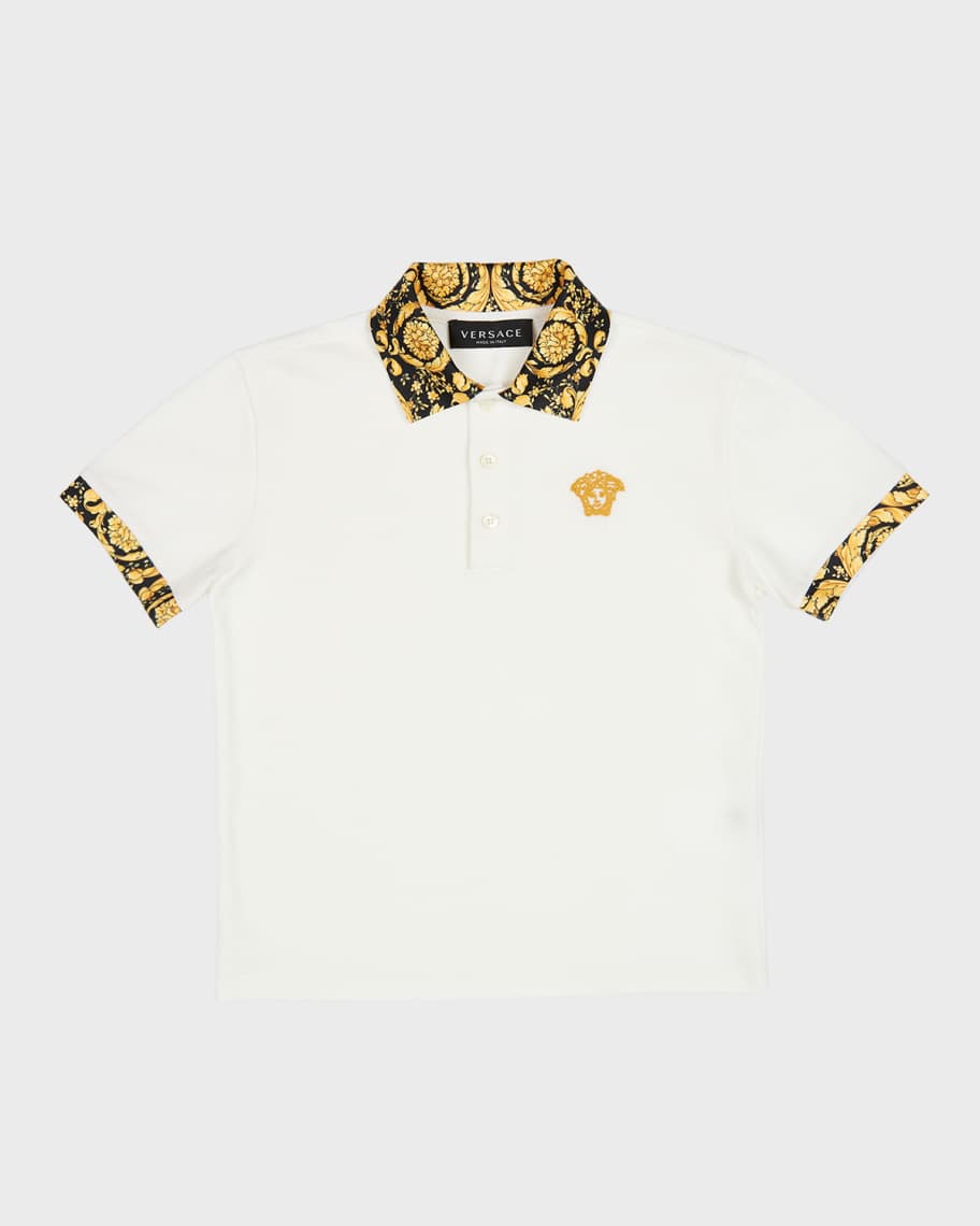 Polo Shirt YOUNG VERSACE Kids color Blue