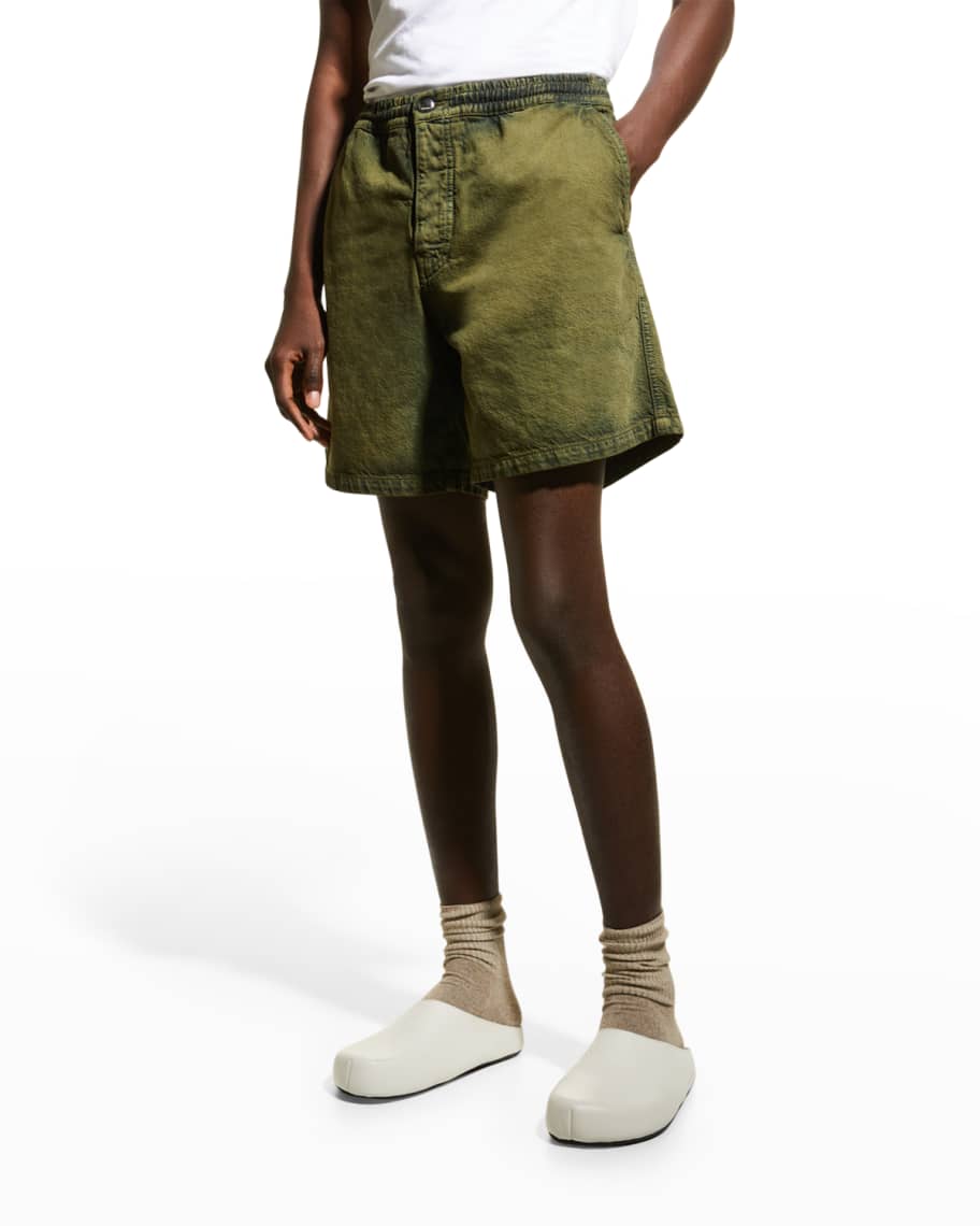 Marni Men's AcidWashed Jean Shorts Neiman Marcus