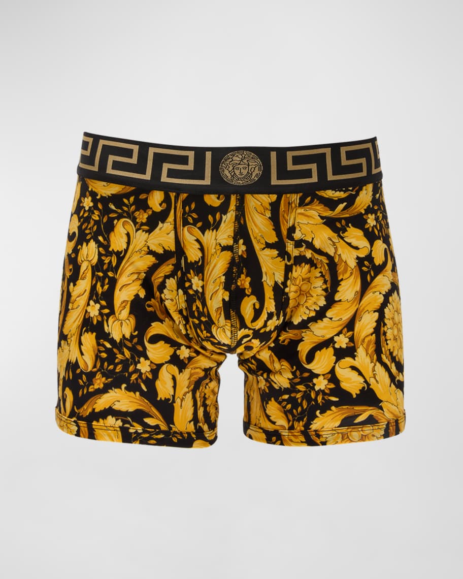 Versace Men's Barocco Greca Boxer Briefs | Neiman Marcus