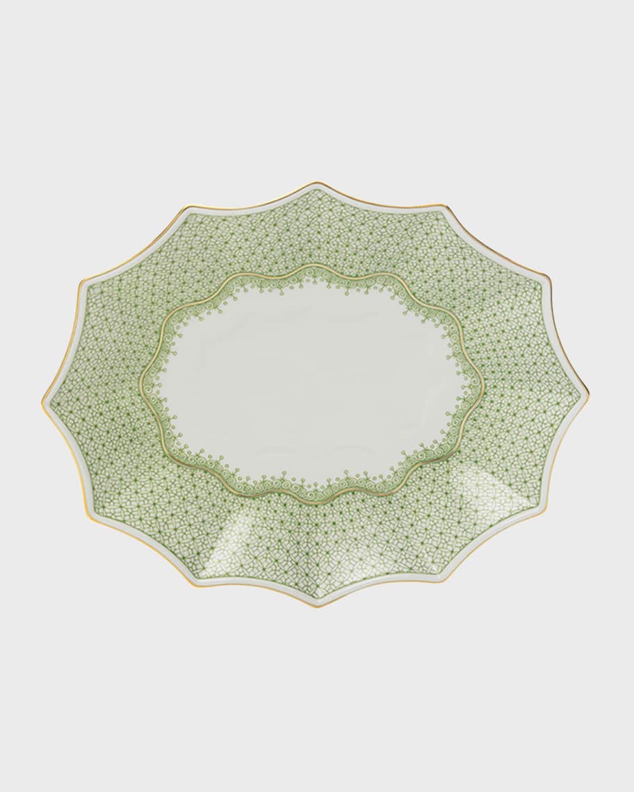 Mottahedeh Apple Lace 12-Sided Lobed Medium Tray