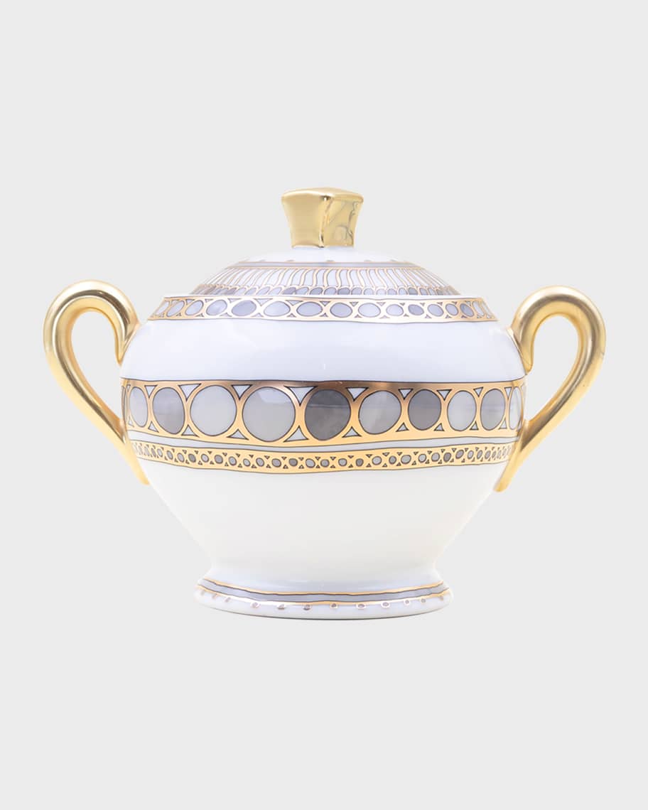 Haviland Syracuse Taupe Sugar Bowl | Neiman Marcus