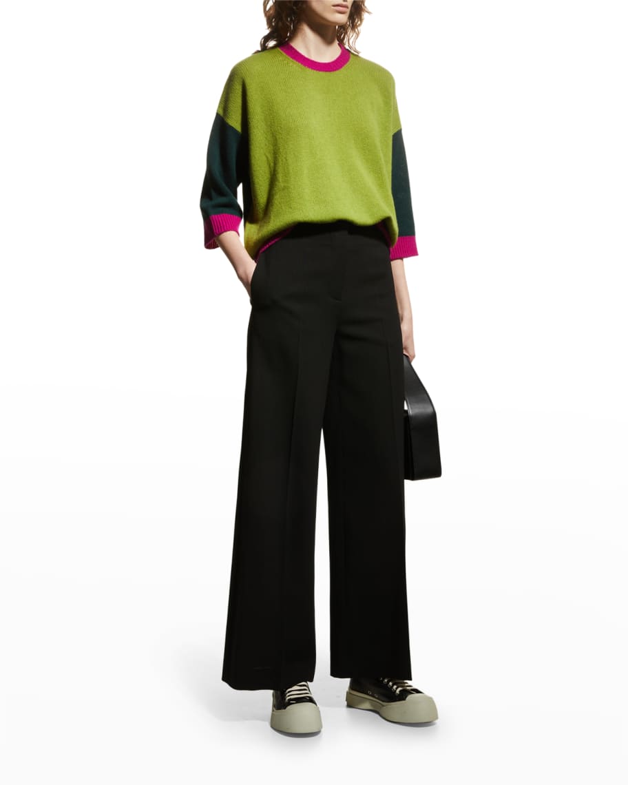 Marni Colorblock Cashmere Sweater | Neiman Marcus
