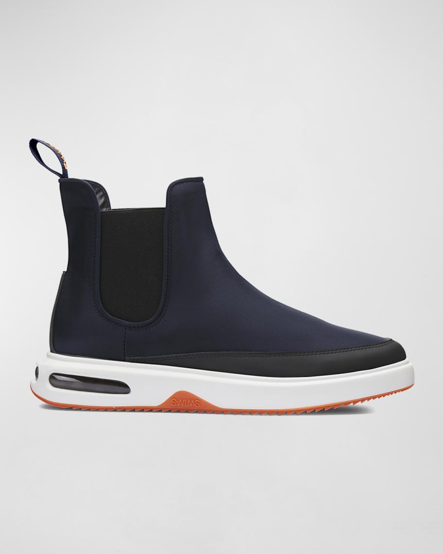 SWIMS Men’s Black & Gray Classic Chelsea Boot Mixed Media Ankle Boot Size 7 Amazon.com | SWIMS Boots For Men, Hiking Camping Charlie  main image 3