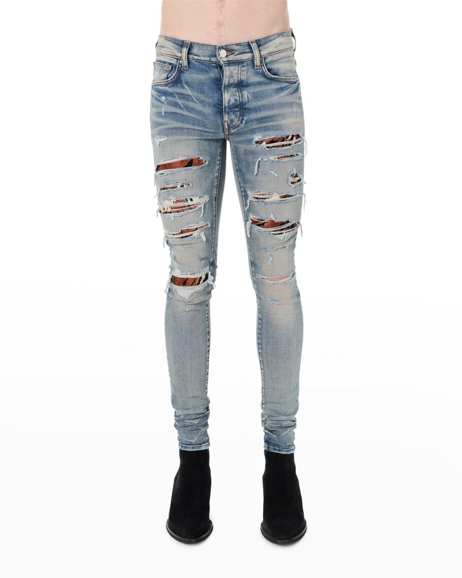 Amiri Men's MX1 Lunar New Year Skinny Jeans | Neiman Marcus