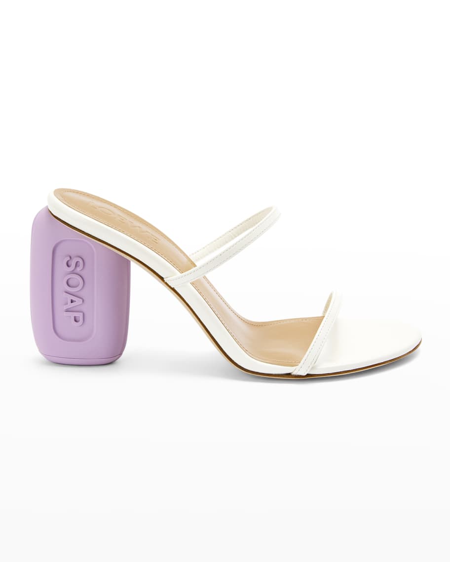 Loewe Soap Bar Two-Band Slide Sandals | Neiman Marcus