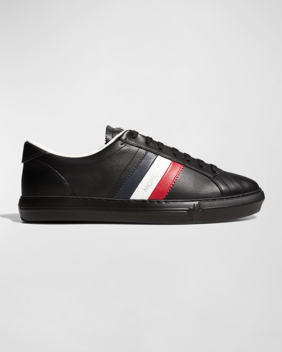 Moncler Men s New Monaco Low Top Leather Sneakers Neiman Marcus