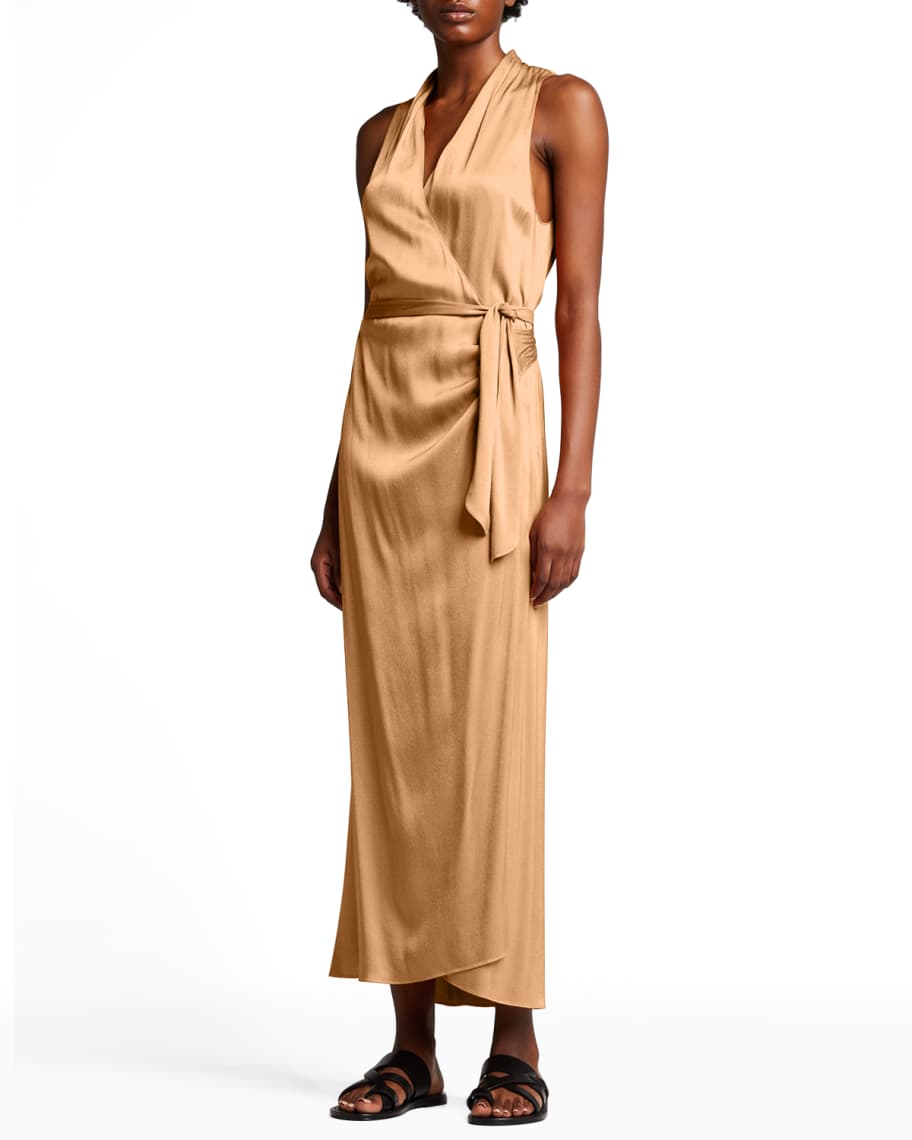 Vince sleeveless wrap dress best sale