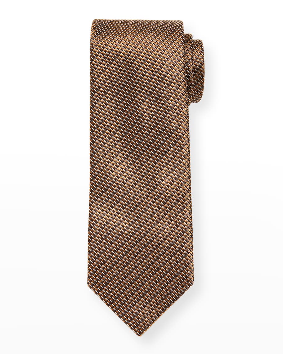 brioni pattern jacquard tie