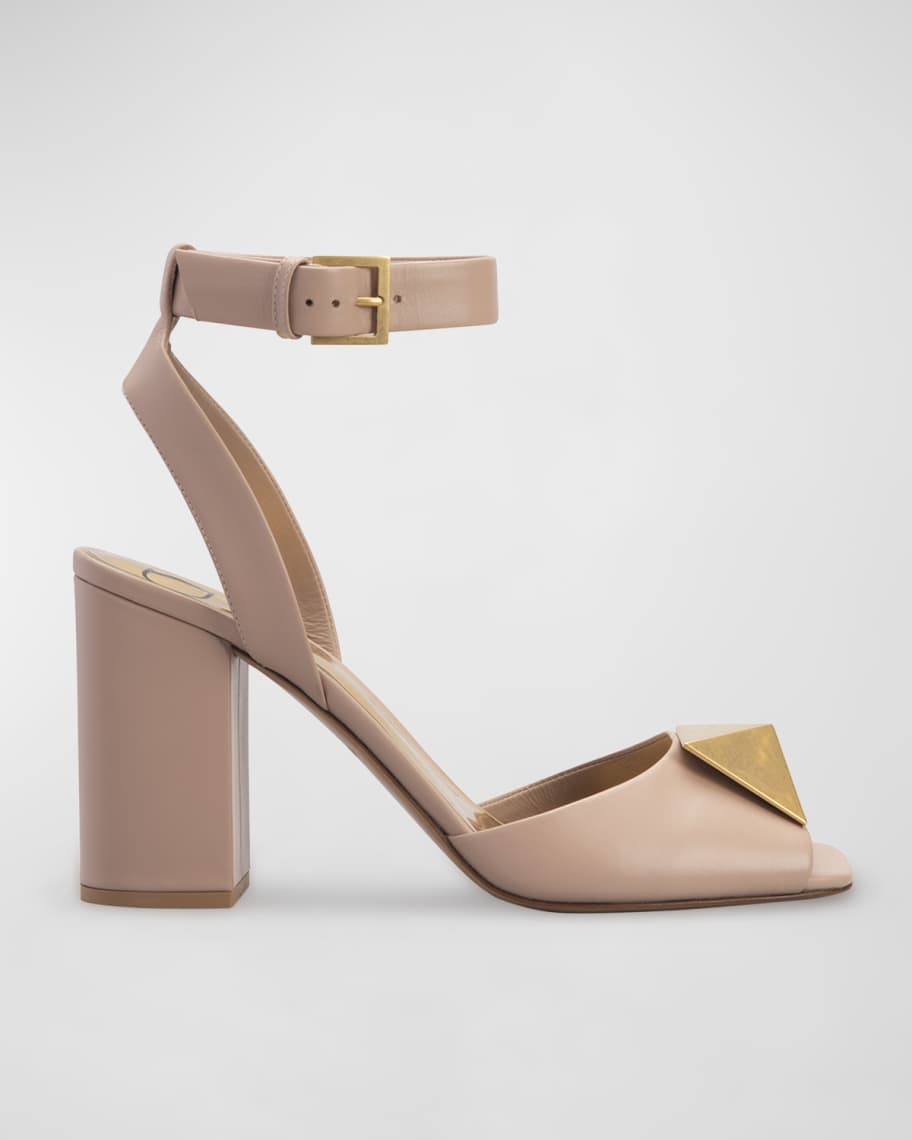 Valentino Garavani One Stud Ankle-Strap Sandals | Neiman Marcus