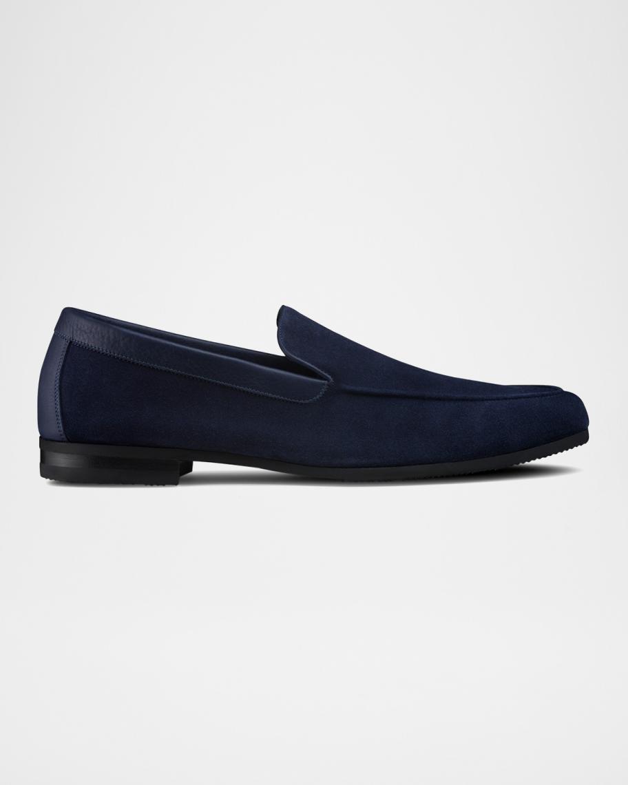 John Lobb Men's Tyne Suede Loafers | Neiman Marcus