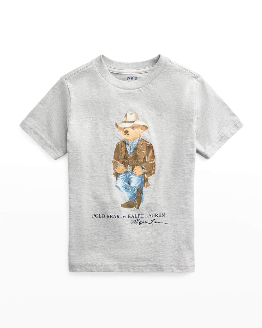Ralph Lauren Childrenswear Boy's Cowboy Polo Bear Tee, Size 5-7