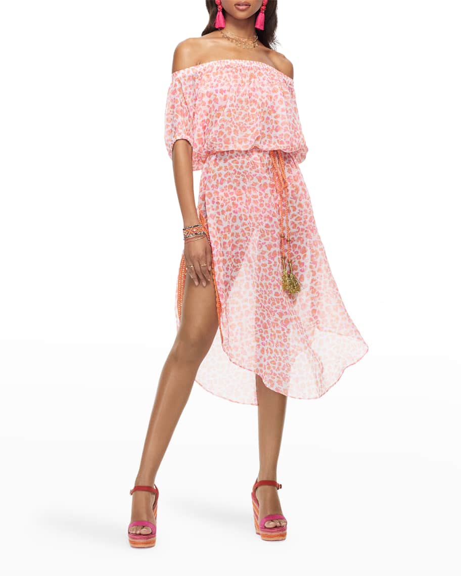 Ramy Brook Judith Embellished Drawstring Mini Dress