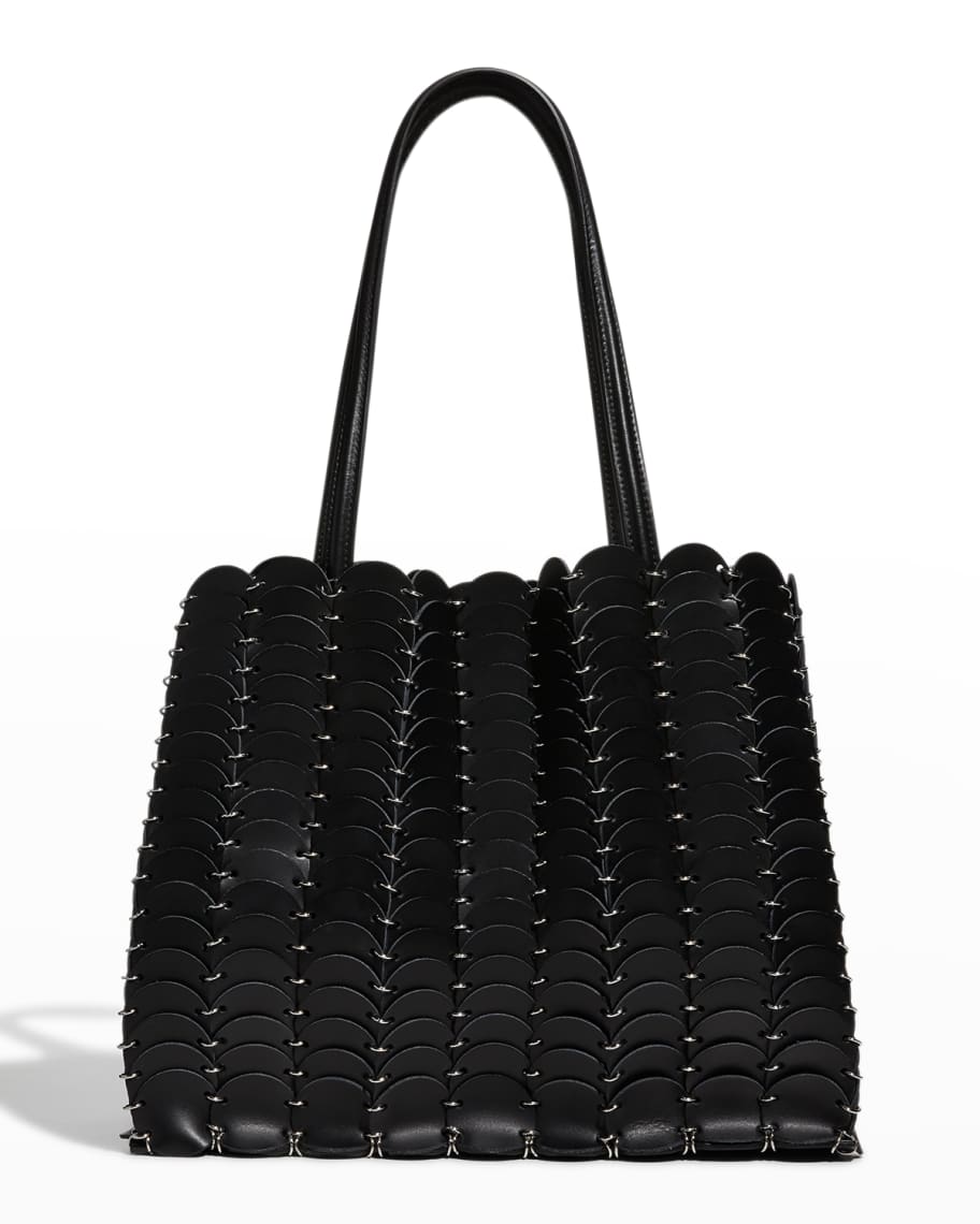 Rabanne Pacoio Cabas Disc Leather Tote Bag | Neiman Marcus