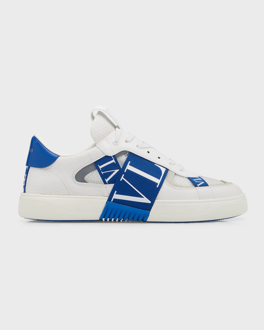 Valentino Garavani Men's Web Logo Strap Mesh Sneakers |