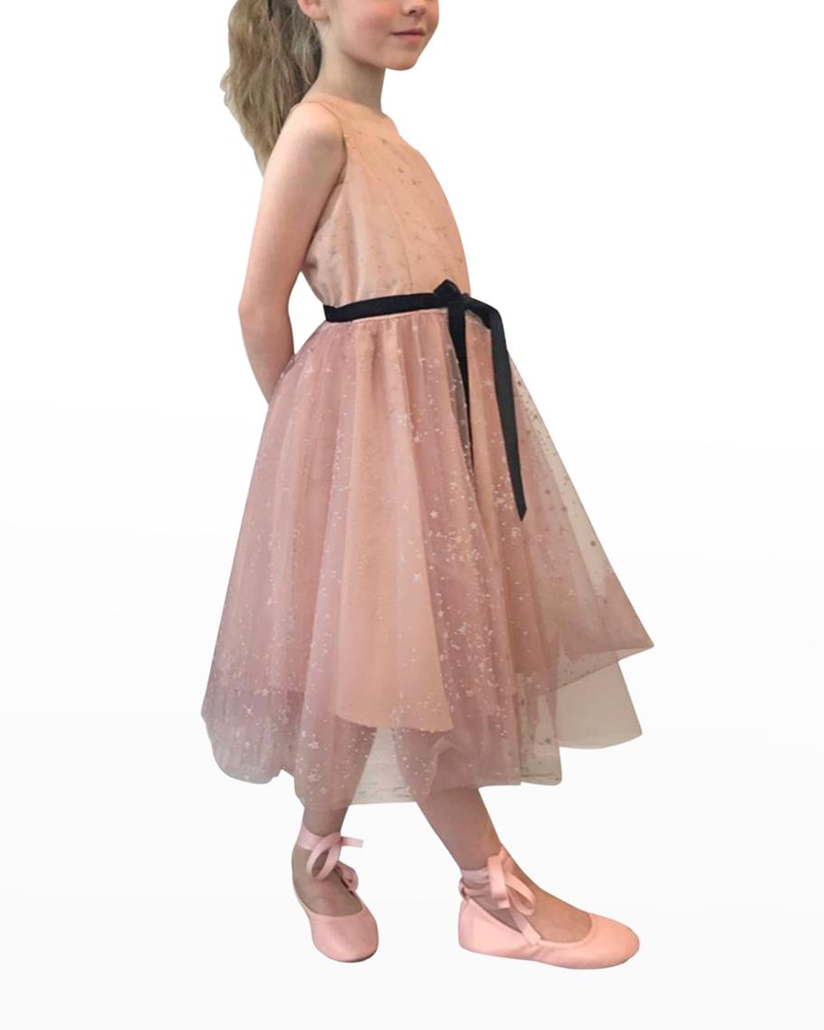 Robe De Fête Fille Neiman Marcus Marchesa - Fuchsia, Motif Floral - Taille L (12-14 Ans) - Occasion En Excellent état