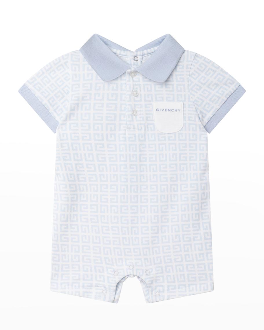 Givenchy Baby Boy's Short Romper with 4G Allover Print | Neiman Marcus