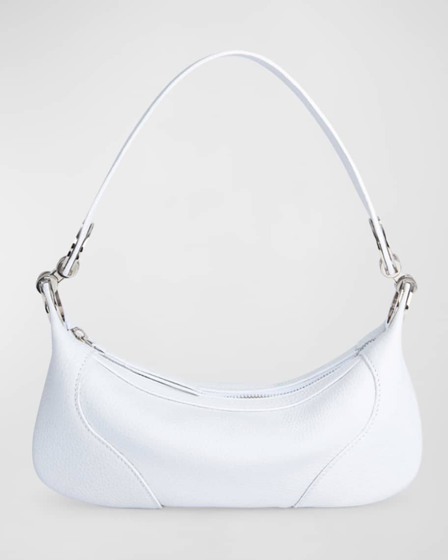 BY FAR Amira Mini Zip Leather Shoulder Bag | Neiman Marcus