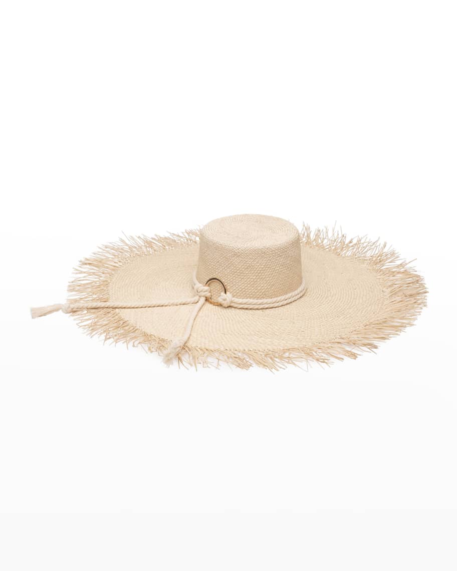 Eugenia Kim Valentina Wide-Brim Straw Sun Hat | Neiman Marcus