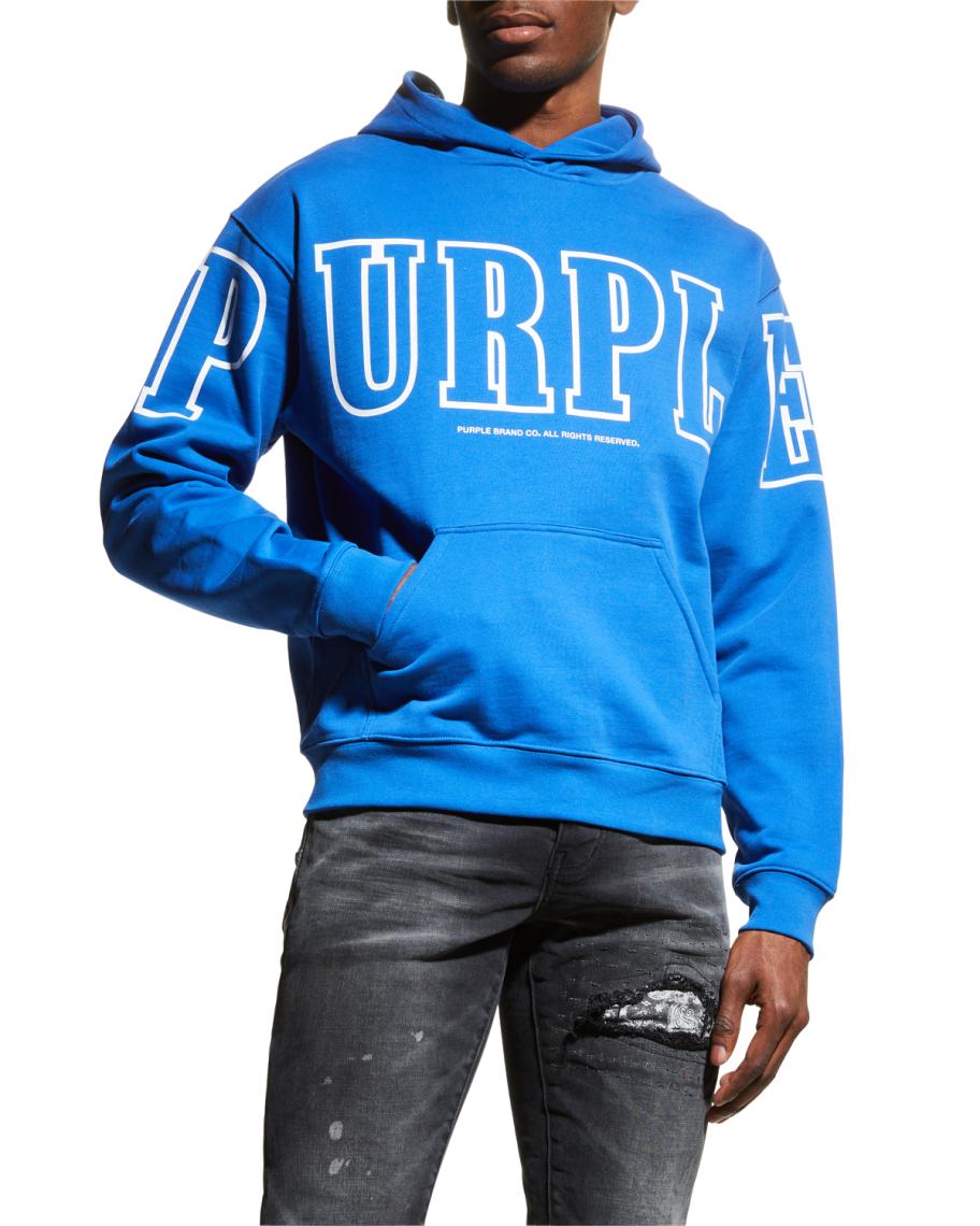 PURPLE Men's Logo Hoodie Neiman Marcus