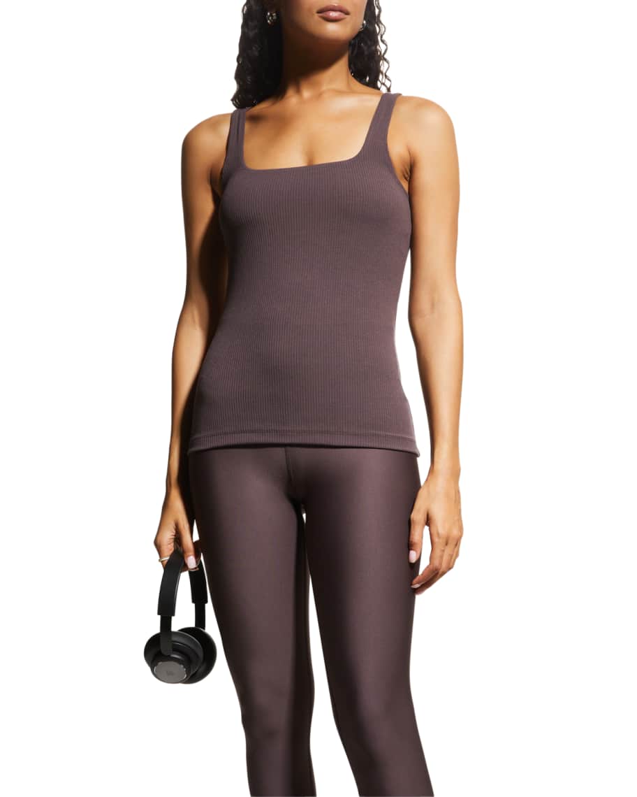 lululemon - 新品) ALO YOGA RIB SUPPORT TANK alo Rib Support Tank in White | REVOLVE