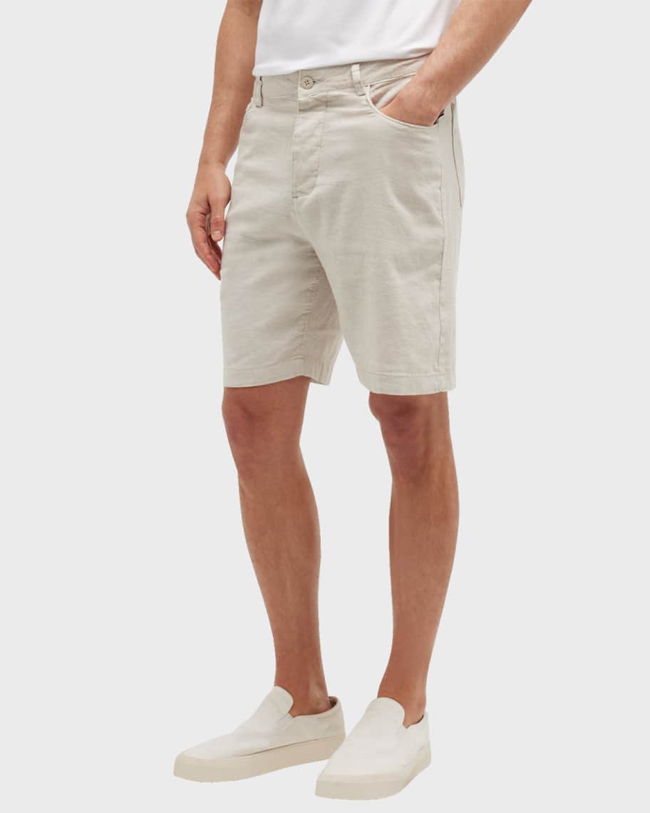 Onia Men's Traveler Linen-Stretch Shorts | Neiman Marcus