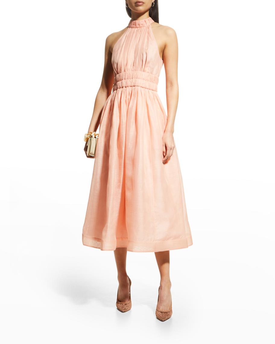 zimmermann rhythmic halter midi dress Zimmermann Rhythmic Halter Midi Dress