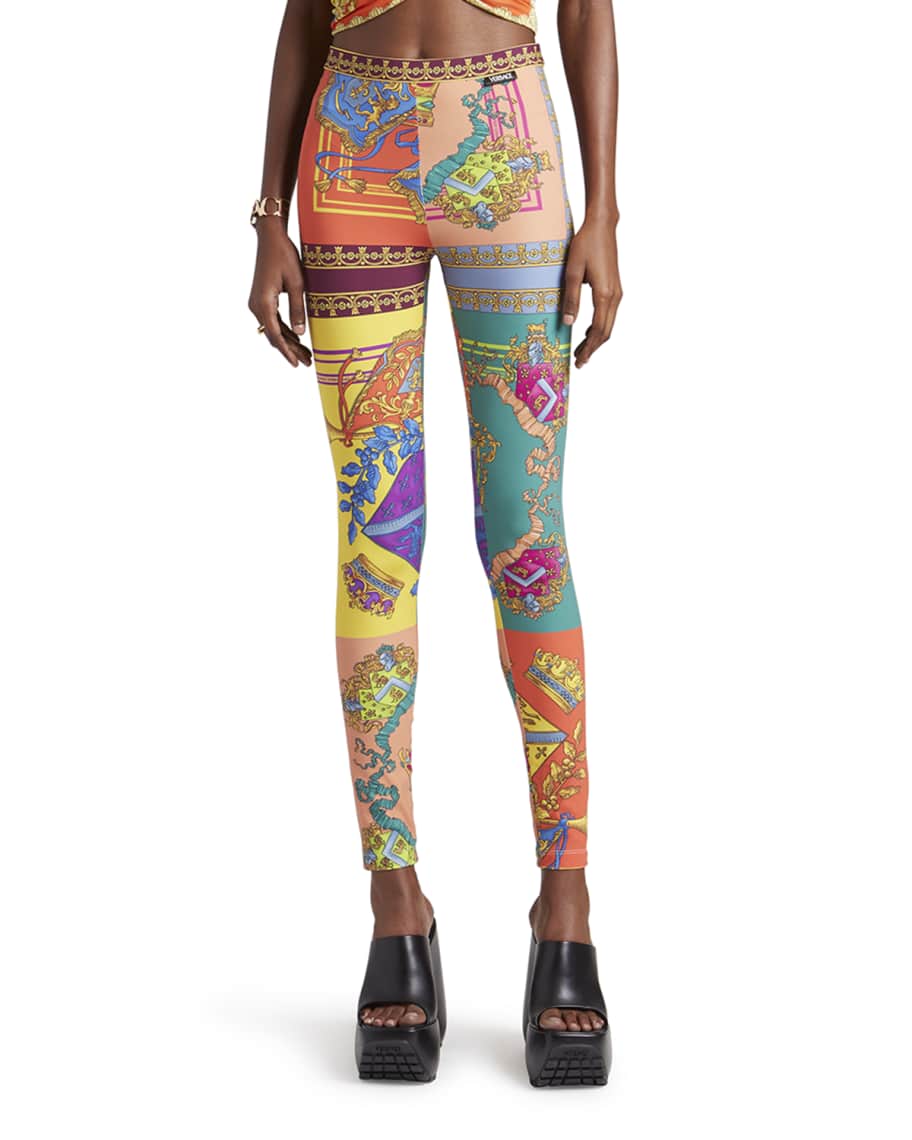 Scarf print leggings sales