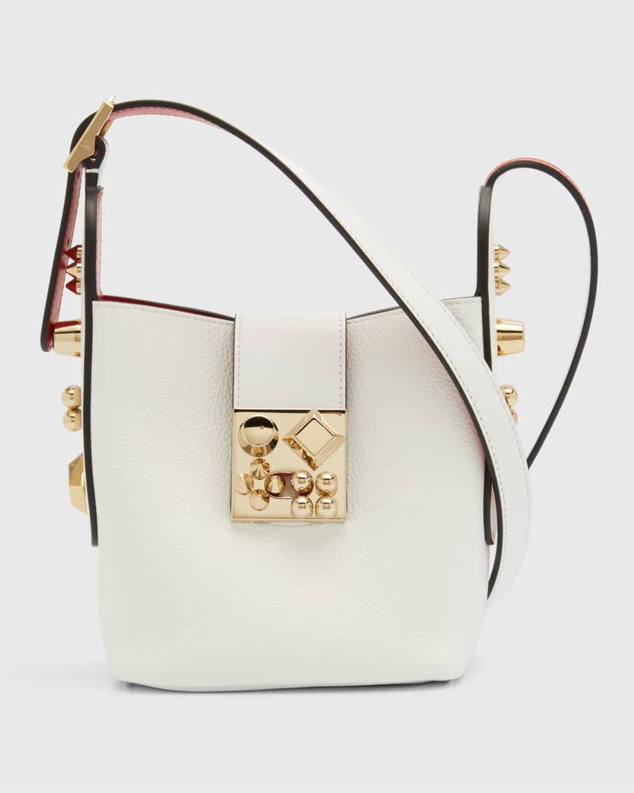 Christian Louboutin Carasky Leather Crossbody Bag - White