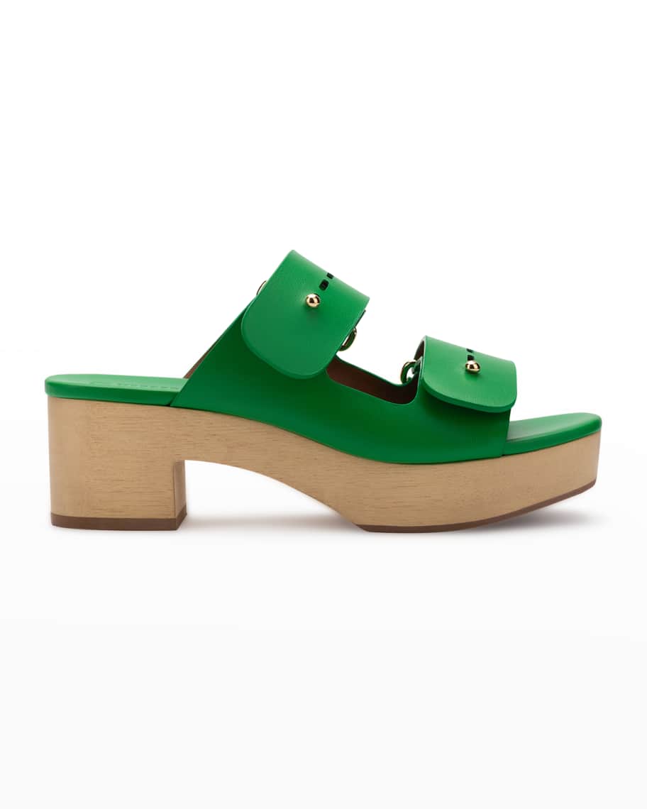 Mercedes Castillo Lisanne Napa Leather Platform Sandals | Neiman Marcus