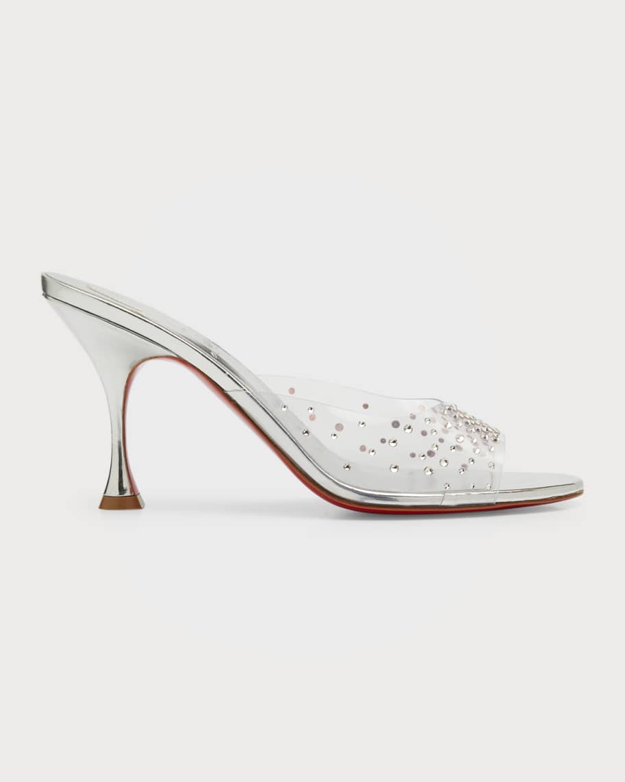 Christian Louboutin Just Strass 85 Crystal-embellished Pvc And