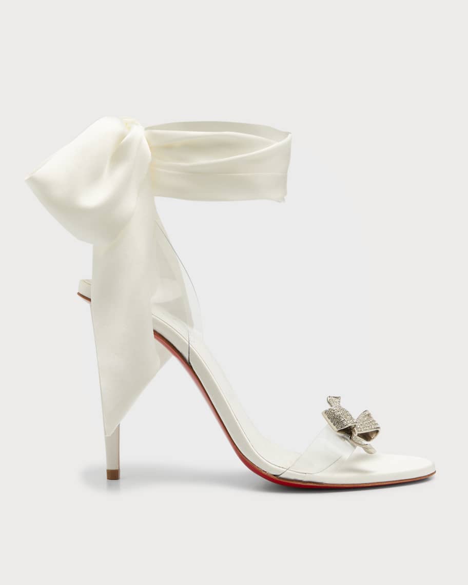 White LV  Christian louboutin, Red bottoms, Wedding shoes