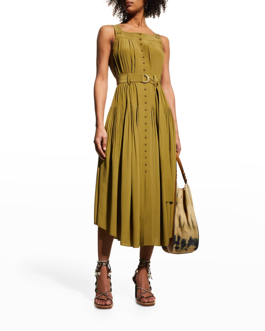 【送料&関税込】Ulla Johnson Dioni Dress ULLA JOHNSON Dioni Silk Pleated Midi Dress – Six & Sutton