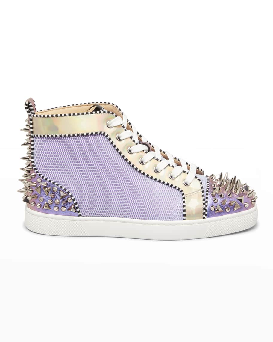 Christian Louboutin Men's Lou Pik Pik 2 Strass High Top Sneakers