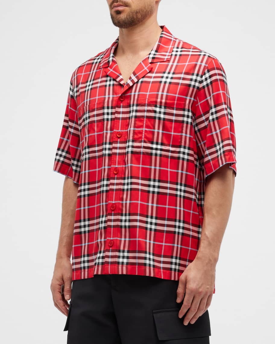 Burberry camp shirt clearance