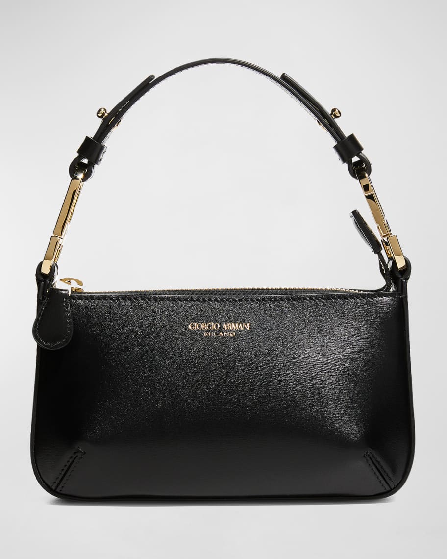 Giorgio Armani Mini Leather Zip Shoulder Bag | Neiman Marcus