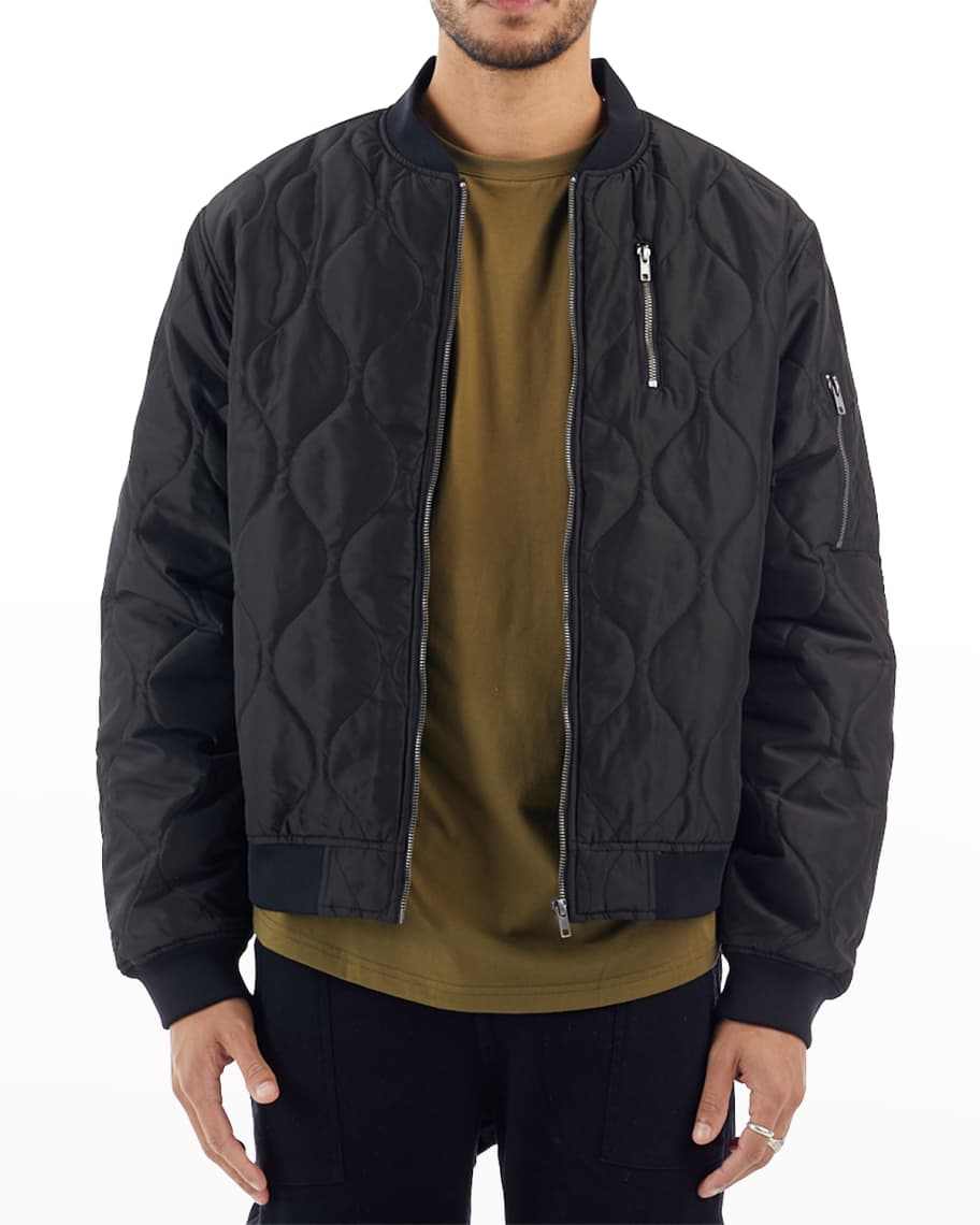 NANA JUDY Men s The Empire Quilted Stitch Bomber Jacket Neiman Marcus