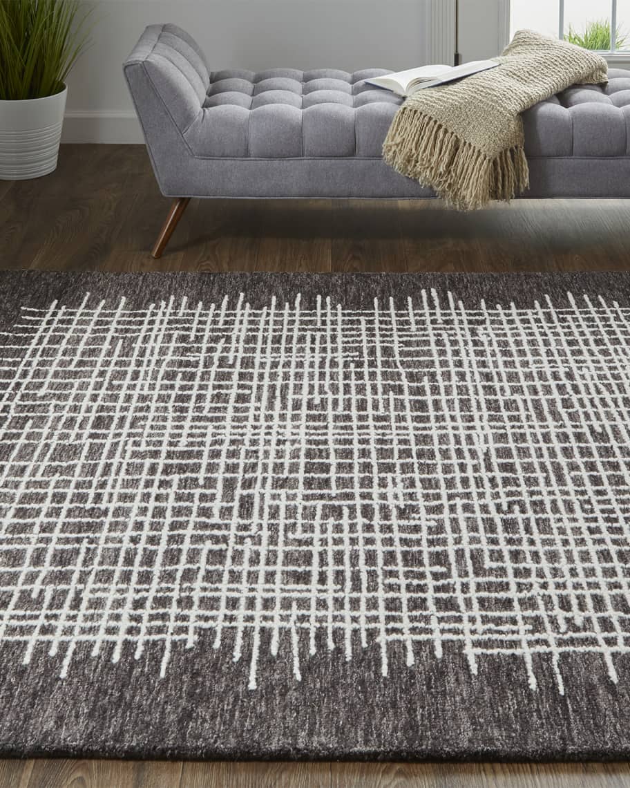 Weave & Wander Carrick Modern Tufted Architectural Rug, 5' x 8