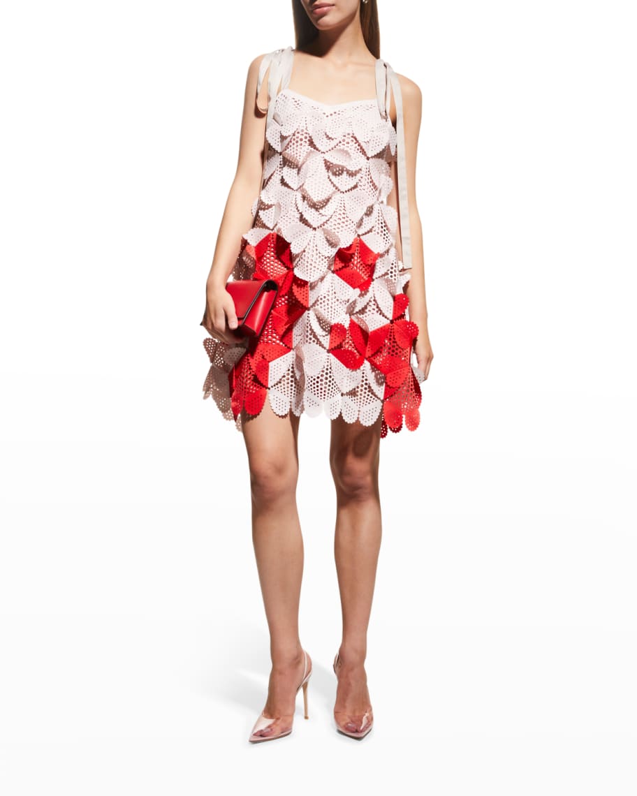 Paskal Paskal Heart-Shaped Applique Mini Dress | Neiman Marcus